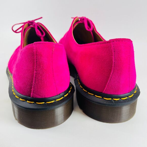 Dr Martens 1461 Made In England Oxford Shoes CF Stead Pink Suede Mens Size 13 main image 6